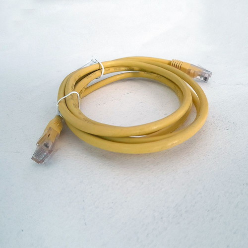 Network cable used 2m UTP cat 5e yellow