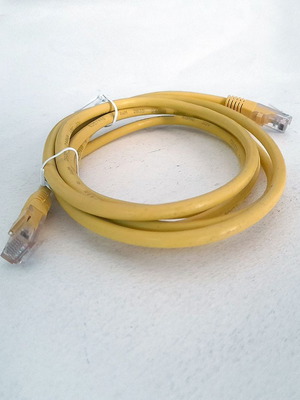 Network cable used 2m UTP cat 5e yellow