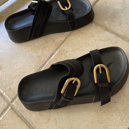 AENAON handmade women's summer sandals size 40, like new, leather