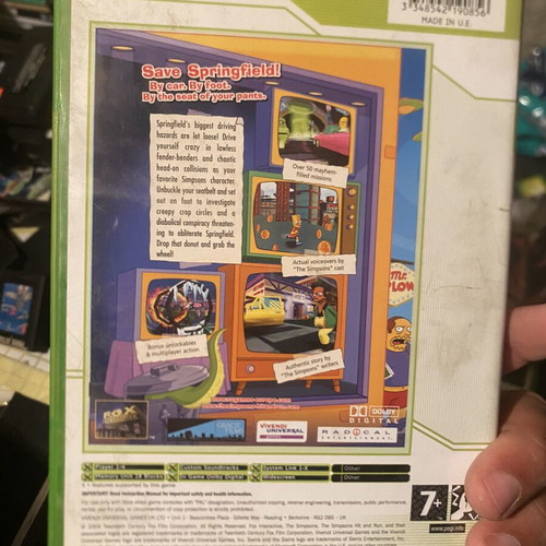 The Simpsons Hit & Run Xbox Classic game