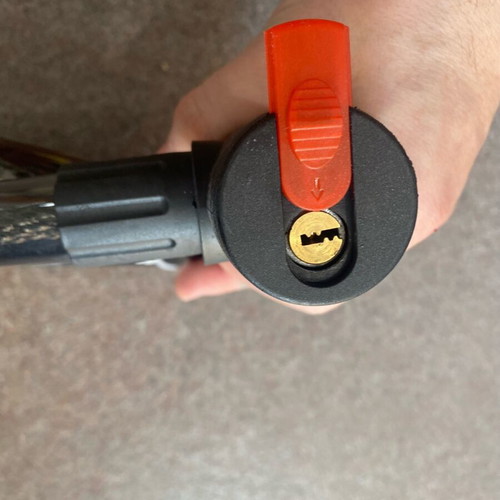 Motorcycle chain lock new, reinforced with two keys