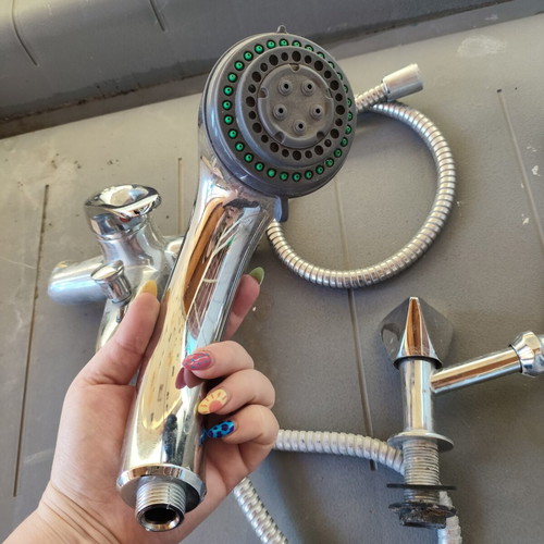 Bathroom set 3 pieces: basin faucet, shower mixer & handset with hose