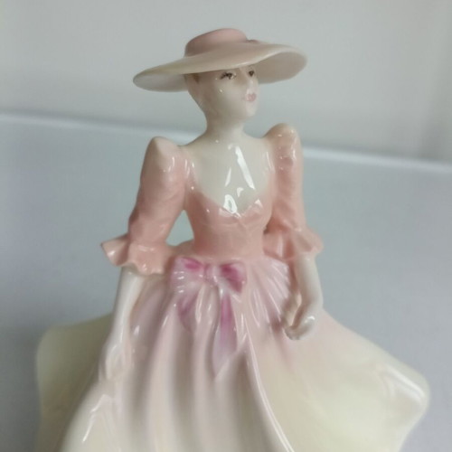 Coalport May Ball Lady Figurine 1990, like new, fine bone china