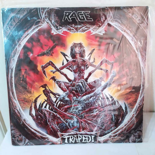 RAGE Traped LP near mint, 1992 Italian edition with misprint