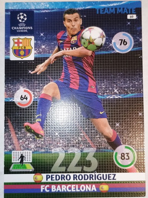 Pedro Rodríguez FC Barcelona collectible card used