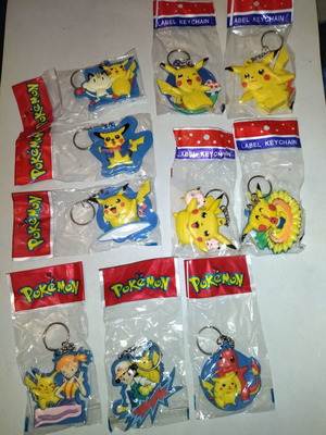 Μπρελόκ Πόκεμον πακέτο 10 τεμαχίων αρχές 2000