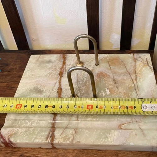 Antique marble calendar base used