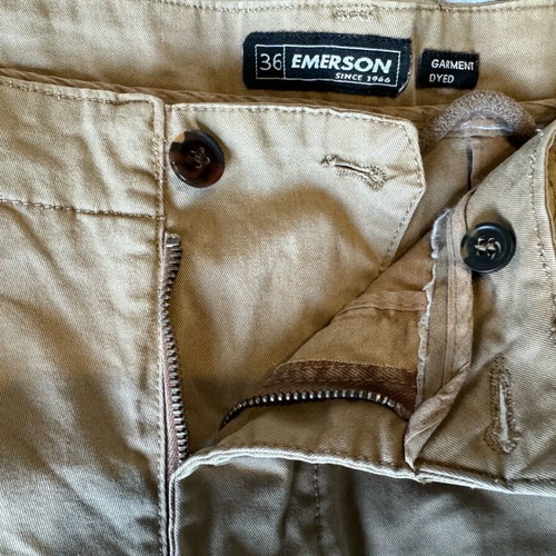 Emerson cargo men's shorts beige size 36 like new