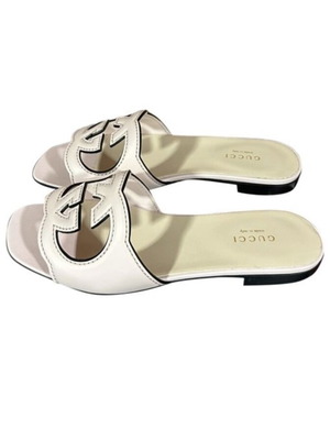 Gucci Leather Slides new, pink, size 36