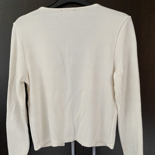 Zara white cardigan used, size M
