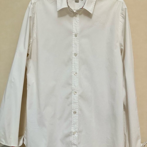 Burberry Brit check collar white slim line shirt size M used