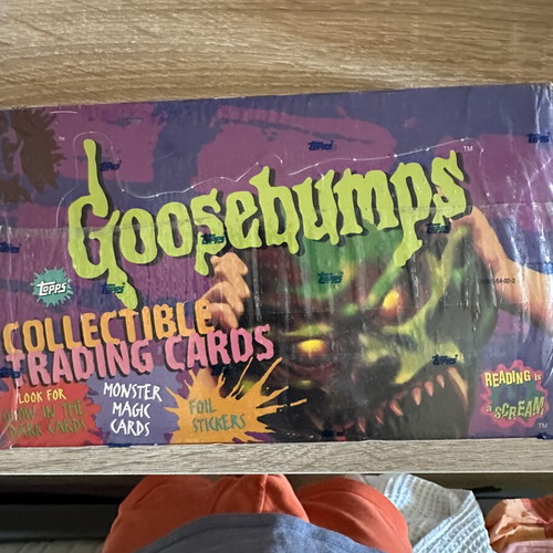 Goosebumps Topps sealed booster box with 36 packs
