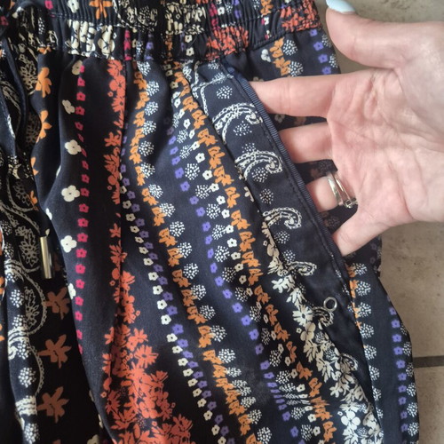 Boho pants Bershka like new, colorful, size XS