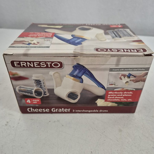 Ernesto Manual Rotary Cheese Grater 4 Pieces New