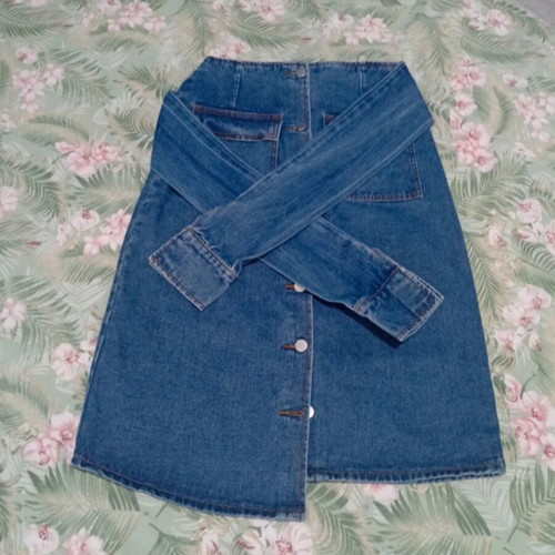 Mochy denim φούστα μέγεθος S μεταχειρισμένη, μπλε