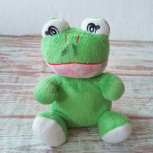 Cuddle Crew plush frog used, height 14 cm