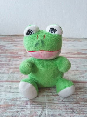 Cuddle Crew plush frog used, height 14 cm
