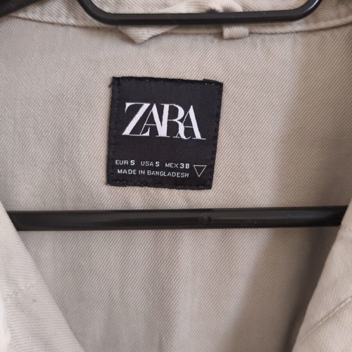 Zara Overshirt Beige Size S Like New