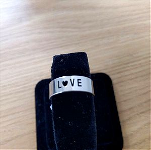 Love ring size 19 stainless steel