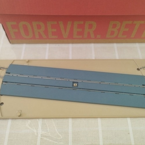 HO scale railway switch parts with bridge pieces and direction change base