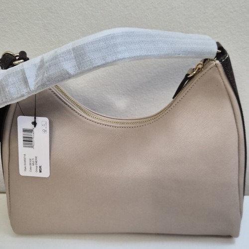 Guess Emerie Hobo shoulder bag new, beige multi with pouch