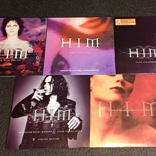HIM Complete Discography 8 CDs 1997-2013 Box Set with Singles and DVD used