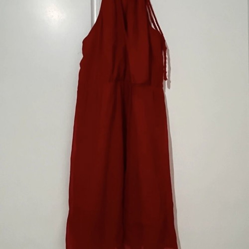 Red Zara dress like new, ancient Greek style, airy summer