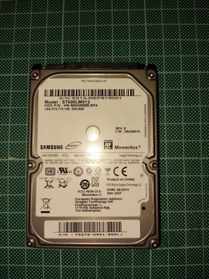 Seagate Momentus 500GB ST500LM012 σαν καινούργιο