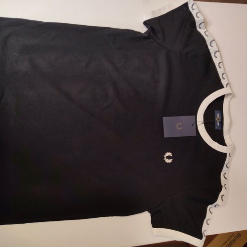 Fred Perry Taped Ringer T-Shirt brand new with tags, size M, black