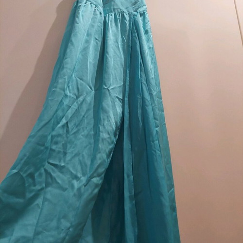 Satin maxi dress blue like new, Bershka limited edition