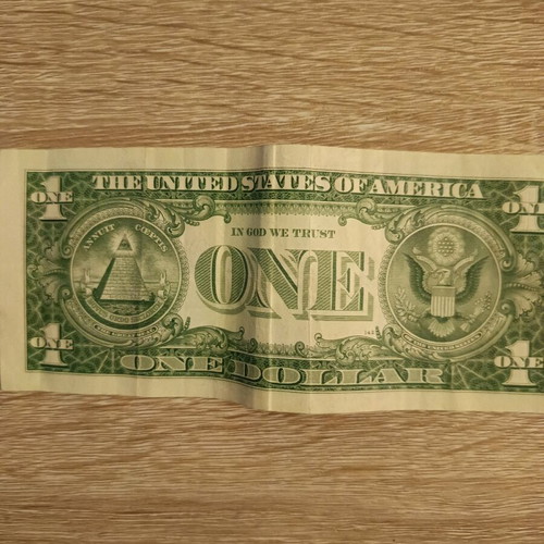 United States dollar from the '50s used in very good condition