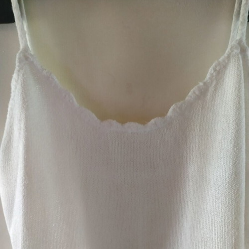 Knitted backless top size S/M white like new
