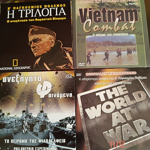 Documentary DVD and VCD set like new, 27 discs, history discovery