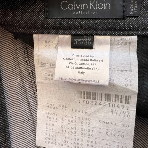 Calvin Klein Collection Pants like new, size 35/36, black gray