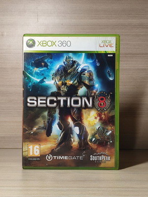 Section 8 Xbox 360 game like new, English version