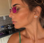 Gucci GG1278S 005 sunglasses, pink GG monogram, gold frame