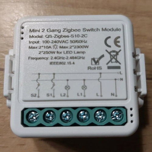 Smart Home Zigbee Tuya Smartlife Double Switch Module new