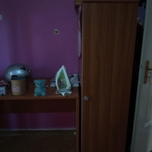 Desk set used with bookshelf, wardrobe and nightstands