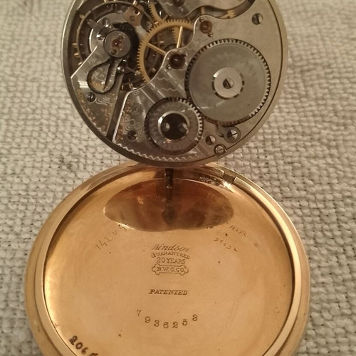 Hamilton 992 pocket watch used, collectible railroad model
