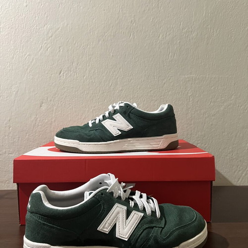 New Balance 480 sneakers size 40.5, dark green and white