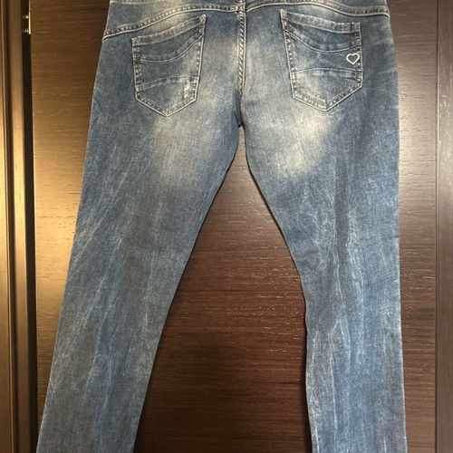 Please women's denim jeans large like new, blue