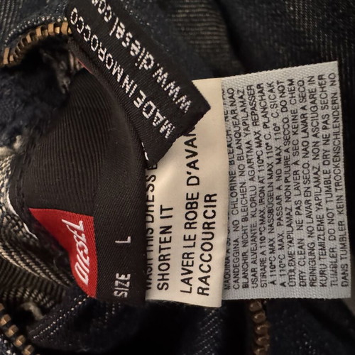 Diesel men's denim jacket, size large, slim fit