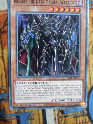 Breaker the Dark Magical Warrior Effect Monster κάρτα σαν καινούργιο