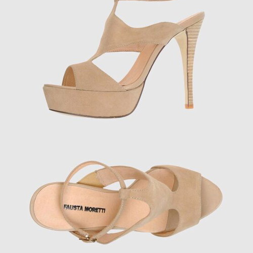 Fausta Moretti Italy sandals like new, beige suede leather, size 37