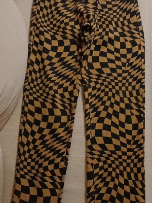 Women's high-waisted pants XS like new, mustard black