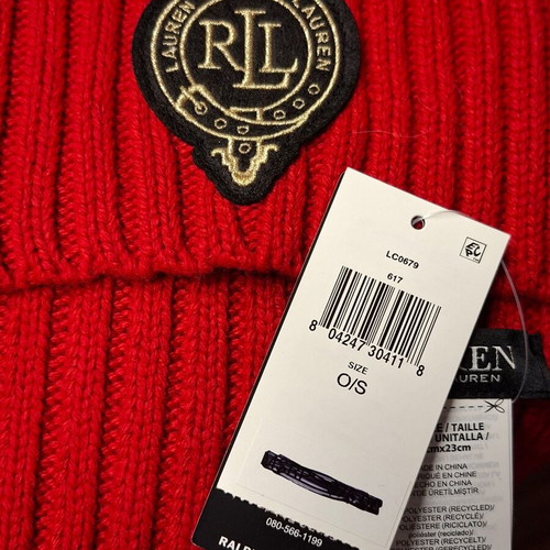 Ralph Lauren women's red scarf