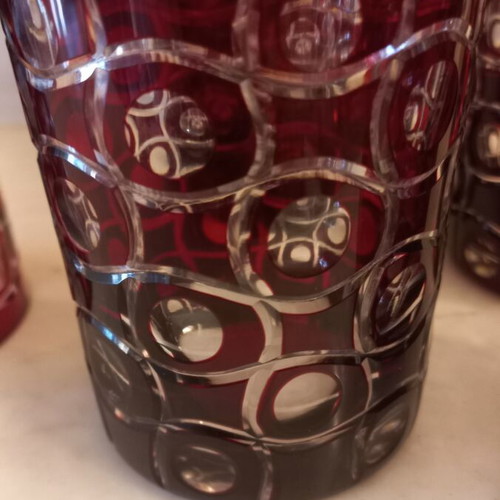 Whiskey glasses set of 6, crystal, like new