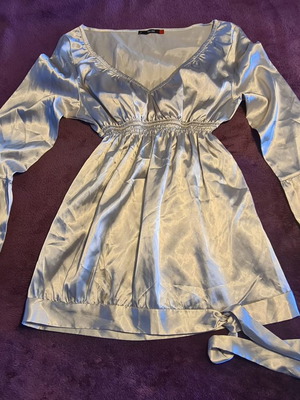 Toi & Moi Ασημί Μακρυμάνικο Τοπ Καινούργιο Small