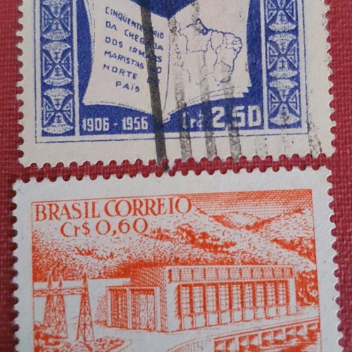 Brazil 1956 stamps, set of 2