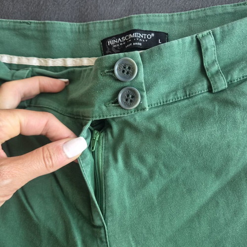 Rinascimento Chino Pants size L green like new